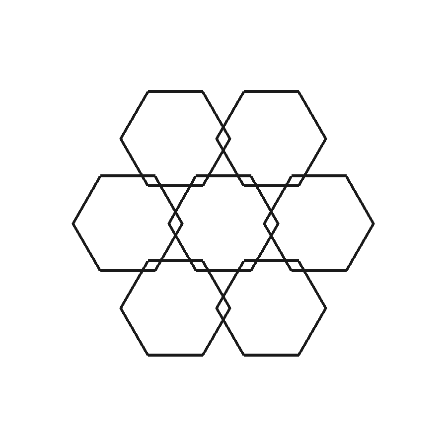 Hex Grid (Black)